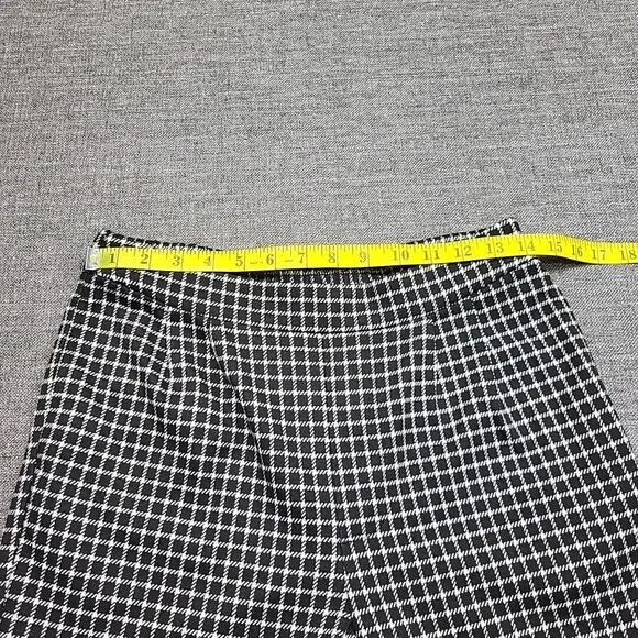 Studio Park Courtney Khondabi Pants Petite X-Small Sz Black Check Print Pockets - Picture 2 of 11